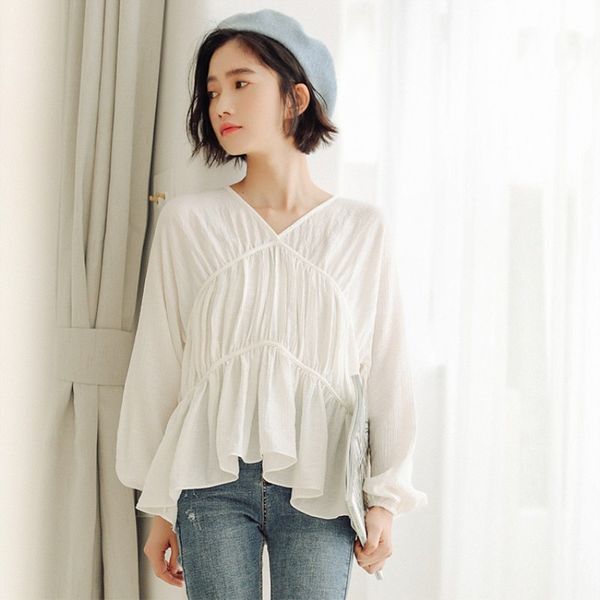 new women blusas and blouses korean fashion 2019 cute baby doll style ladies ruffle blouse yellow white shirts mori girl
new women blusas and blouses korean fashion 2019 cute baby doll style ladies ruffle blouse yellow white shirts mori girl