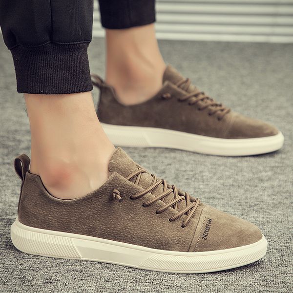 men sneakers suede leather designer vintage sneakers men british style low casual flat shoes lace up wild casual tide shoes, Black
men sneakers suede leather designer vintage sneakers men british style low casual flat shoes lace up wild casual tide shoes, Black