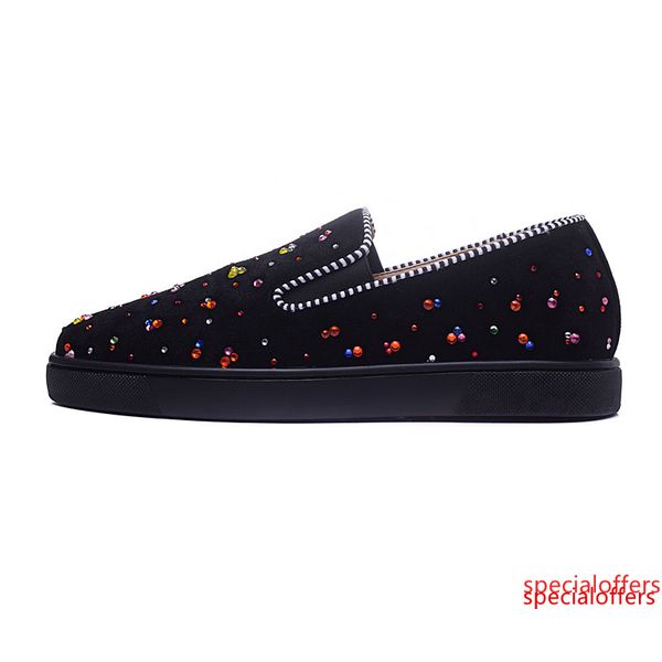 high-end custom designer shoes rivets casual shoes trend front design red bottom men and women sneakers flat spiked shoes, Black
high-end custom designer shoes rivets casual shoes trend front design red bottom men and women sneakers flat spiked shoes, Black