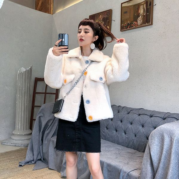 haining fur coat sheep shearing velvet coat women fur jacket wool coats winter girls white mx918, Black
haining fur coat sheep shearing velvet coat women fur jacket wool coats winter girls white mx918, Black