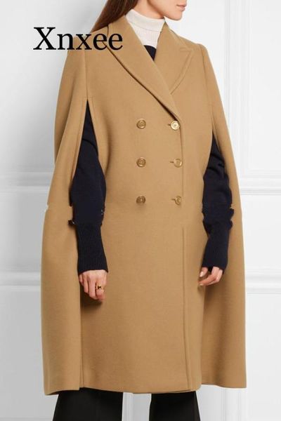 solid women long winter wool blend coat wide-waisted double breasted wool coat and jacket brown long outerwear, Black
solid women long winter wool blend coat wide-waisted double breasted wool coat and jacket brown long outerwear, Black