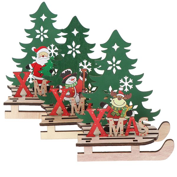 1pc christmas tree shape wooden pendants diy santa claus/snowman xmas tree deer ornaments christmas party decoration kids gift
1pc christmas tree shape wooden pendants diy santa claus/snowman xmas tree deer ornaments christmas party decoration kids gift