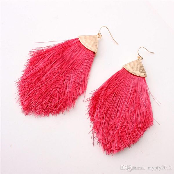 new fashion statement earrings for women bohemian long fringe tassel earring female dangle drop earring mix colors, Silver
new fashion statement earrings for women bohemian long fringe tassel earring female dangle drop earring mix colors, Silver