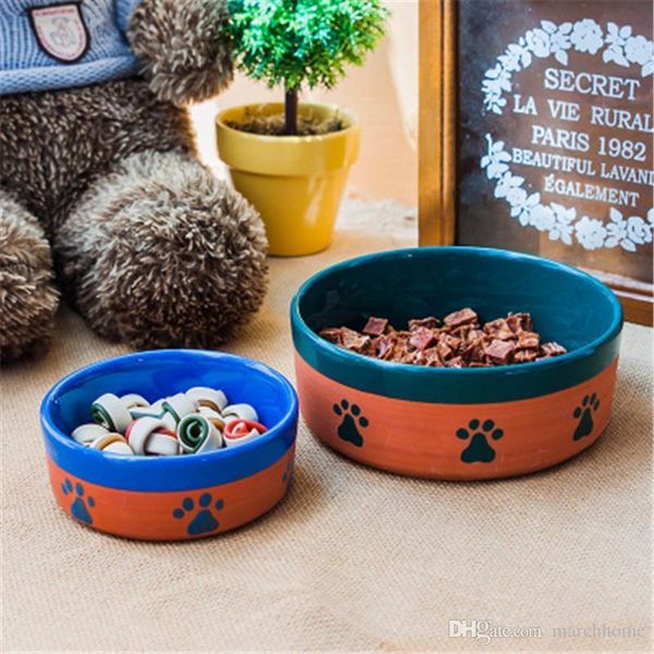 dog ceramic tableware two-color paw print dog bowl footprints dog food bowl personality cute pet bowl
dog ceramic tableware two-color paw print dog bowl footprints dog food bowl personality cute pet bowl