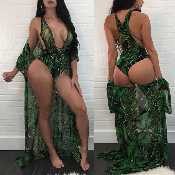 2pcs swimwear women bathing suit cover ups bandage v neck one piece swimsuit + kaftan cover up dress beachwear, Blue;gray
2pcs swimwear women bathing suit cover ups bandage v neck one piece swimsuit + kaftan cover up dress beachwear, Blue;gray
