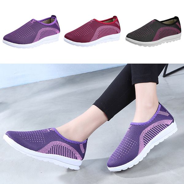 women's cotton fabric mesh flat with cotton casual walking stripe sneakers loafers soft shoes plus size 36-41 sandalia feminina, Black
women's cotton fabric mesh flat with cotton casual walking stripe sneakers loafers soft shoes plus size 36-41 sandalia feminina, Black