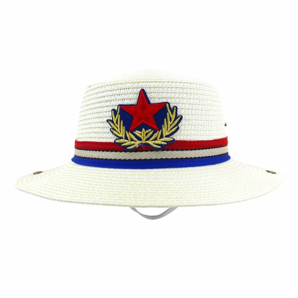 lnpbd summer korean version of the boys and girls children's western cowboy sun visor pentacle straw hat, Blue;gray
lnpbd summer korean version of the boys and girls children's western cowboy sun visor pentacle straw hat, Blue;gray