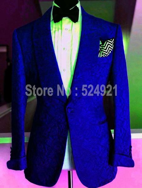 custom made men suits royal blue pattern groom tuxedos shawl lapel groomsmen wedding man 2 pieces ( jacket+pants+tie ) c778, White;black
custom made men suits royal blue pattern groom tuxedos shawl lapel groomsmen wedding man 2 pieces ( jacket+pants+tie ) c778, White;black