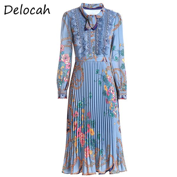 delocah spring summer women dress runway fashion designer lantern sleeve gorgeous lace crystal printed female pleated dresses, Black;gray
delocah spring summer women dress runway fashion designer lantern sleeve gorgeous lace crystal printed female pleated dresses, Black;gray