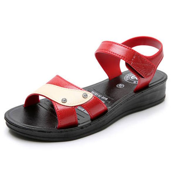 fashion summer middle-aged women's sandals soft comfortable mom leather sandals wedges open toed old man shoes sandalias mujer, Black
fashion summer middle-aged women's sandals soft comfortable mom leather sandals wedges open toed old man shoes sandalias mujer, Black