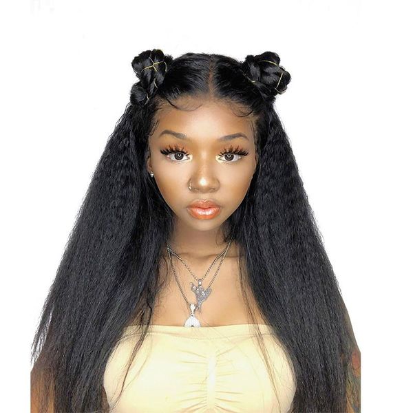 kinky straight lace front human hair wigs pre plucked remy brazilian lace front wigs for women human hair wig, Black
kinky straight lace front human hair wigs pre plucked remy brazilian lace front wigs for women human hair wig, Black