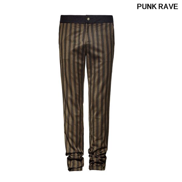 men's pants gothic noble suit steampunk men stripe fashion high grade woven trousers punk rave k-271, Black
men's pants gothic noble suit steampunk men stripe fashion high grade woven trousers punk rave k-271, Black