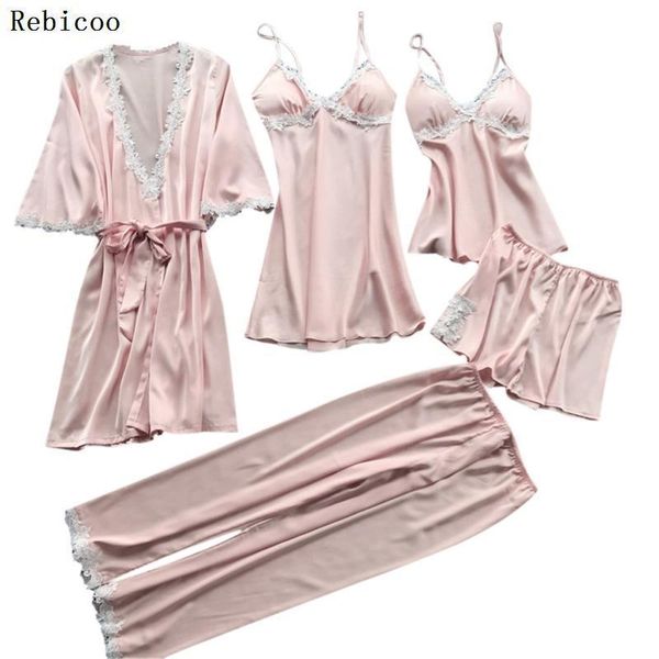 women sleepwear 5pc pajama sets plus size 3xl lace satin nightwear babydoll lingerie intimate ladies pijama mujer, Black;red
women sleepwear 5pc pajama sets plus size 3xl lace satin nightwear babydoll lingerie intimate ladies pijama mujer, Black;red