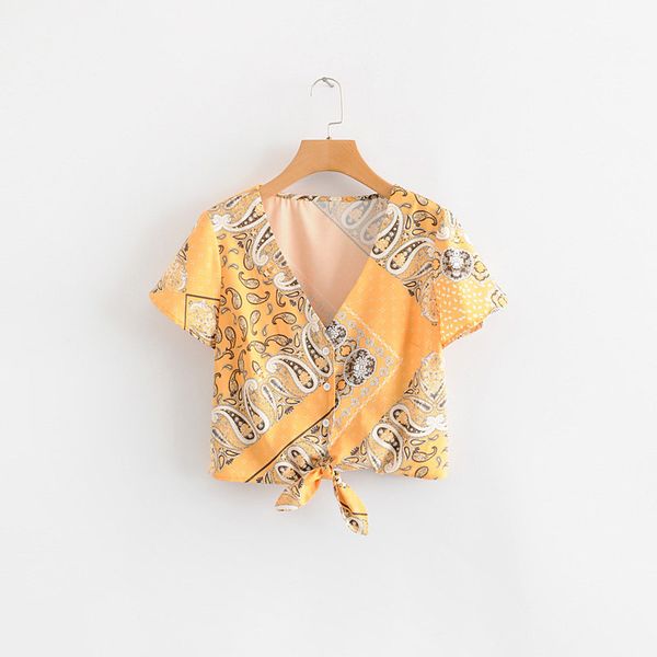 2019 women vintage paisley floral print court blouse v neck hem bowknot shirts female retro summer casual blusas ls3767, White
2019 women vintage paisley floral print court blouse v neck hem bowknot shirts female retro summer casual blusas ls3767, White