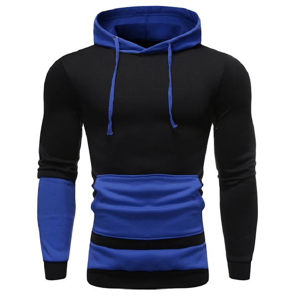 men's hoodies autumn casual contrast color hoodies long sleeve slim fit casual sports, Black
men's hoodies autumn casual contrast color hoodies long sleeve slim fit casual sports, Black