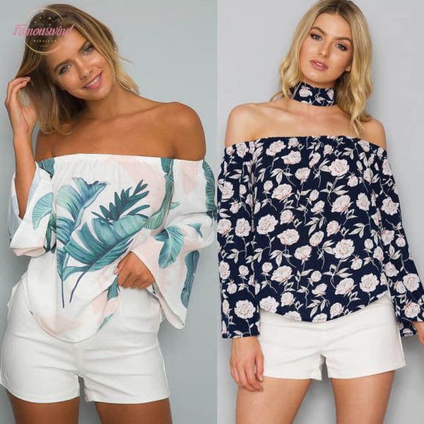 fashion women ladies summer off shoulder floral print blouse chiffon flare sleeve shirt loose casual blouse choker, White
fashion women ladies summer off shoulder floral print blouse chiffon flare sleeve shirt loose casual blouse choker, White