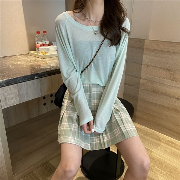 basic base multicolor long sleeve t-shirt women's t-shirt pullover summer 2020 autumn round collar pullover top, White
basic base multicolor long sleeve t-shirt women's t-shirt pullover summer 2020 autumn round collar pullover top, White