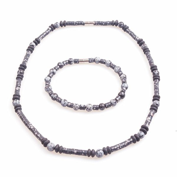 new unique necklace bracelet for men 6mm natural stone beads and magnet surfer necklace for men tribal jewelry, Silver
new unique necklace bracelet for men 6mm natural stone beads and magnet surfer necklace for men tribal jewelry, Silver