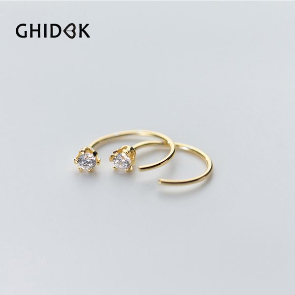 ghidbk 925 sterling silver tiny crystal cartilage earrings for women minimalist cz helix piercing earrings small huggie ear cuff, Golden;silver
ghidbk 925 sterling silver tiny crystal cartilage earrings for women minimalist cz helix piercing earrings small huggie ear cuff, Golden;silver