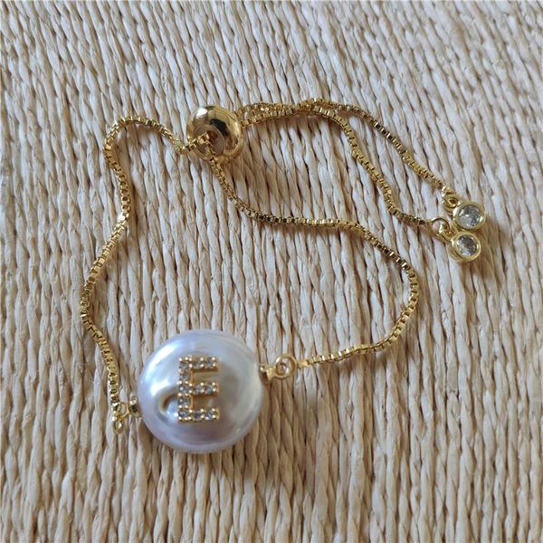 initial 26 alphabet letter name charm natural coin freshwater pearl bead thin link bracelet for women customized wedding gift, Black
initial 26 alphabet letter name charm natural coin freshwater pearl bead thin link bracelet for women customized wedding gift, Black