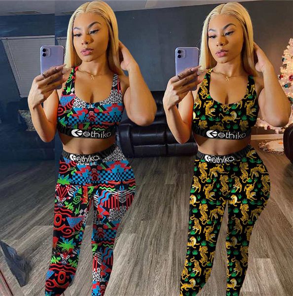 fashion design women tracksuit sports push up vest crop + leggings pants two piece outfits tiger print swimwear material sportswear suit, White
fashion design women tracksuit sports push up vest crop + leggings pants two piece outfits tiger print swimwear material sportswear suit, White