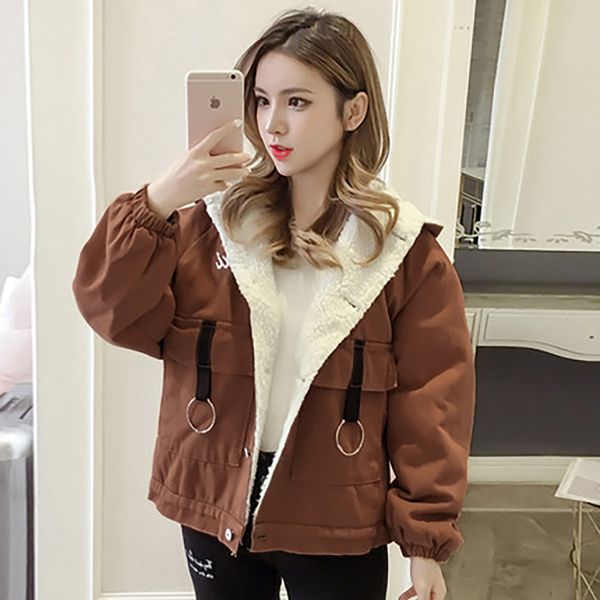 thicken korean style womens loose coats lady winter parka warm women coat bbigliamento donna inverno shirt parka clothe z5c797, Black
thicken korean style womens loose coats lady winter parka warm women coat bbigliamento donna inverno shirt parka clothe z5c797, Black