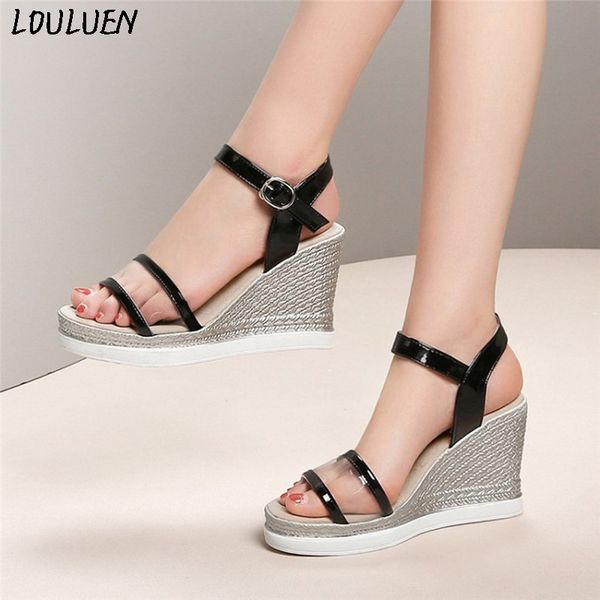 women transparent heels shoes casual wedges sandals platform high heel sandals sandali sandalias mujer 2020 gift plataforma, Black
women transparent heels shoes casual wedges sandals platform high heel sandals sandali sandalias mujer 2020 gift plataforma, Black