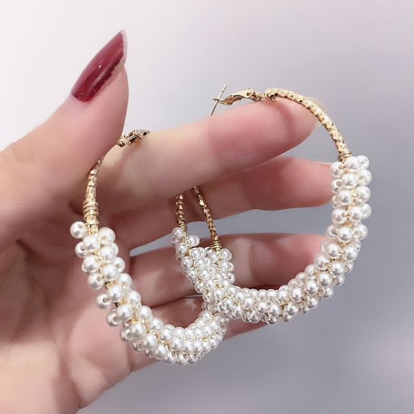 shifeel 2019 new fashion 925 silver pin exquisite shining pearl string big circle earrings women jewelry eardrop catwalk gift
shifeel 2019 new fashion 925 silver pin exquisite shining pearl string big circle earrings women jewelry eardrop catwalk gift