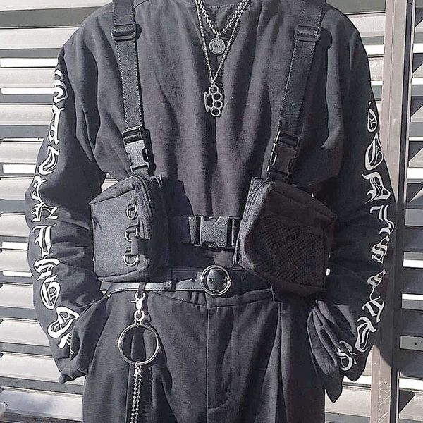 панк комод сумка hip-hop tactical streetwear талии обновления мужской открытый жилет функциональные сумки два карманы harness chest rig сумк
панк комод сумка hip-hop tactical streetwear талии обновления мужской открытый жилет функциональные сумки два карманы harness chest rig сумк