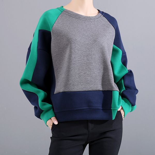 z-zoux women hoodies color matching o-neck pullovers long sleeve sweetshirt coat all match casual hoodie 2019 new fashion, Black
z-zoux women hoodies color matching o-neck pullovers long sleeve sweetshirt coat all match casual hoodie 2019 new fashion, Black