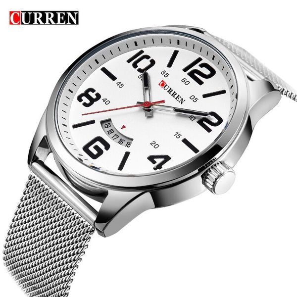 curren watches men luxury stainless steel quartz-watch sports men's watches waterproof relogios reloj hombre, Slivery;brown
curren watches men luxury stainless steel quartz-watch sports men's watches waterproof relogios reloj hombre, Slivery;brown