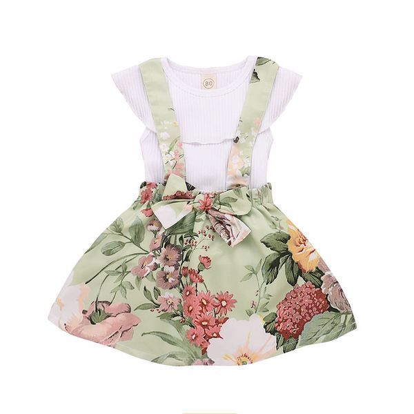 Baby girls suspender Skirt outfits romper tops+2019 new Summer Kids Floral Ruffled T Shirt+ 2pcs set kids Clothing Sets
Baby girls suspender Skirt outfits romper tops+2019 new Summer Kids Floral Ruffled T Shirt+ 2pcs set kids Clothing Sets