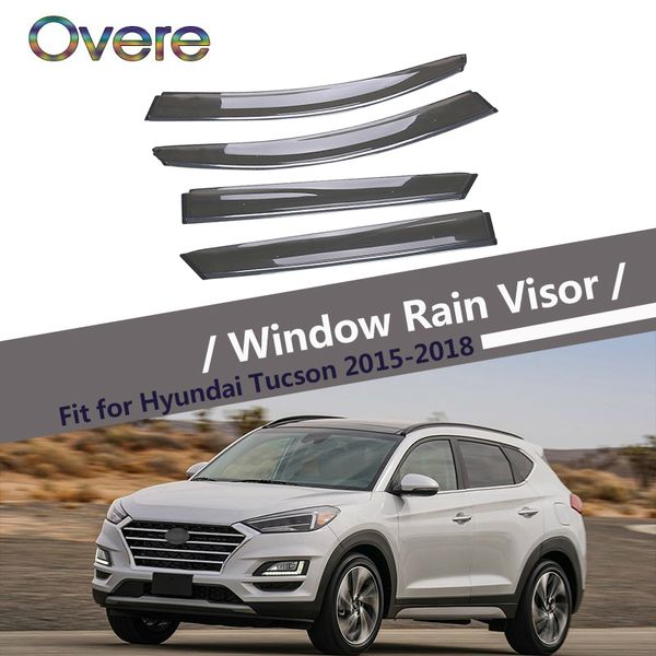 overe 4pcs/1set smoke window rain visor for hyundai tucson 2015 2016 2017 2018 styling vent sun deflectors guard accessories
overe 4pcs/1set smoke window rain visor for hyundai tucson 2015 2016 2017 2018 styling vent sun deflectors guard accessories