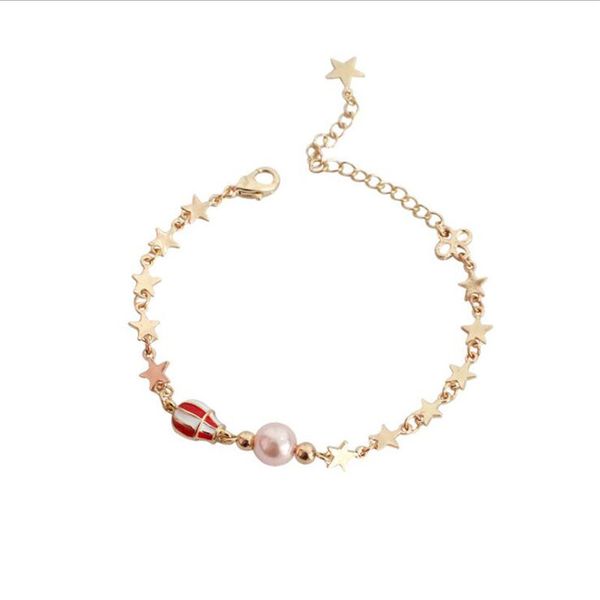 link, chain fashion star air balloon gold bracelet charm lady party accessories romantic valentine's day gift, Black
link, chain fashion star air balloon gold bracelet charm lady party accessories romantic valentine's day gift, Black