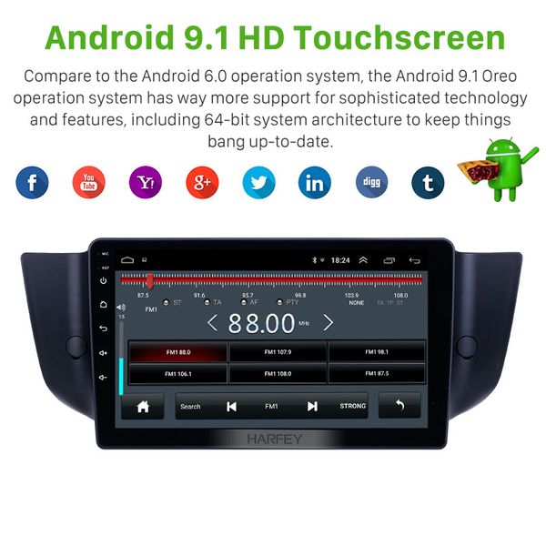 harfey android 9.1 car player 9"hd touchscreen for 2010-2015 mg6/2008-2014 roewe 500 support carplay rear camera bluetooth wifi car dvd
harfey android 9.1 car player 9"hd touchscreen for 2010-2015 mg6/2008-2014 roewe 500 support carplay rear camera bluetooth wifi car dvd