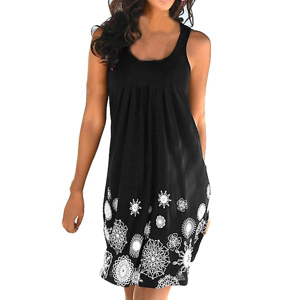 2019 summer dress for women new fashion womens sleeveless print fashion dress ladies holiday sundresses mini vestido, Black;gray
2019 summer dress for women new fashion womens sleeveless print fashion dress ladies holiday sundresses mini vestido, Black;gray