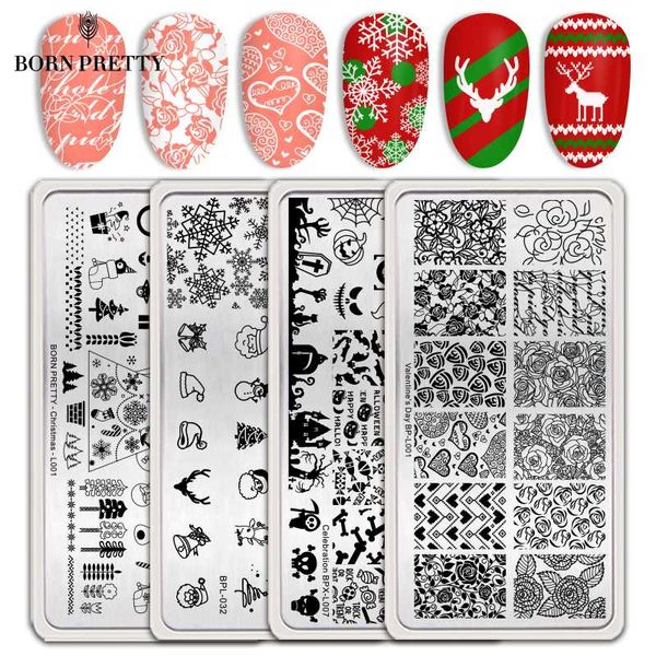 born pretty stamping plates valentine's day nail art stamp templates design polish manicure printing tool xmas holiday theme, White
born pretty stamping plates valentine's day nail art stamp templates design polish manicure printing tool xmas holiday theme, White