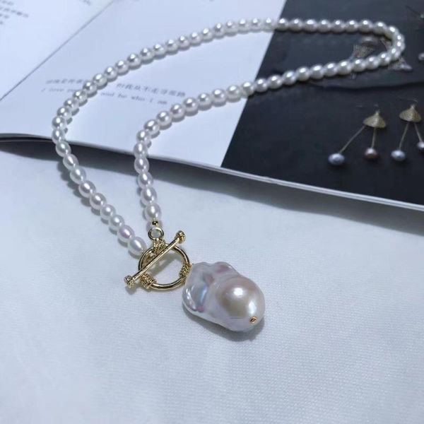 classic ot clasps necklace with natural fresh-water baroque and handpicked rice pearls,handmade women necklace jewelry gift, Silver
classic ot clasps necklace with natural fresh-water baroque and handpicked rice pearls,handmade women necklace jewelry gift, Silver
