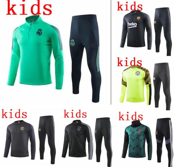 2019 ajax kids soccer training suit 19 20 city inter enfant maillot de foot football jacket jogging child tracksuit, Black
2019 ajax kids soccer training suit 19 20 city inter enfant maillot de foot football jacket jogging child tracksuit, Black
