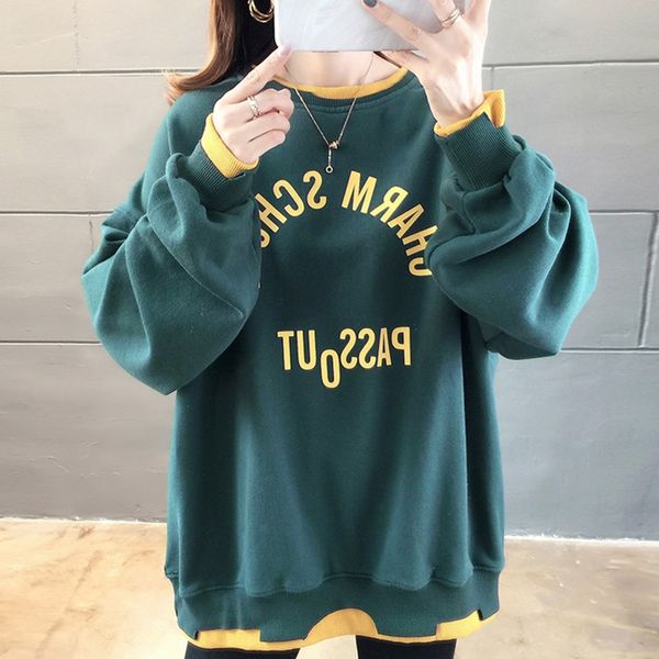 повседневные дамы свободные круглый вырез топы женщины с длинным рукавом толстовка мода печати письмо толстовка, Black
повседневные дамы свободные круглый вырез топы женщины с длинным рукавом толстовка мода печати письмо толстовка, Black