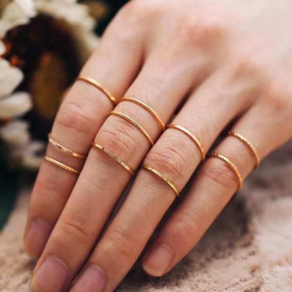 diezi 10pcs/set vintage fashion simple round knuckle joint rings set for women gold color finger rings bohemian jewelry 2019 new, Slivery;golden
diezi 10pcs/set vintage fashion simple round knuckle joint rings set for women gold color finger rings bohemian jewelry 2019 new, Slivery;golden