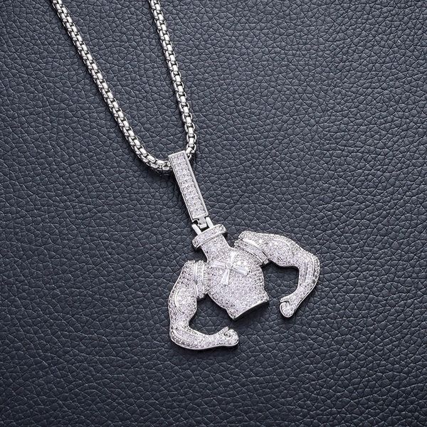 hercules muscle male zircon hip-hop hip hop pendeloque cut tide brand rap necklace, Silver
hercules muscle male zircon hip-hop hip hop pendeloque cut tide brand rap necklace, Silver