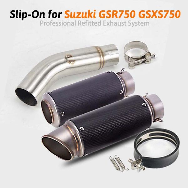 for gsr750 exhaust pipe slip on mid tail pipe stainless steel motorcycle 51 mm mid middle link elbow no db killer escape
for gsr750 exhaust pipe slip on mid tail pipe stainless steel motorcycle 51 mm mid middle link elbow no db killer escape