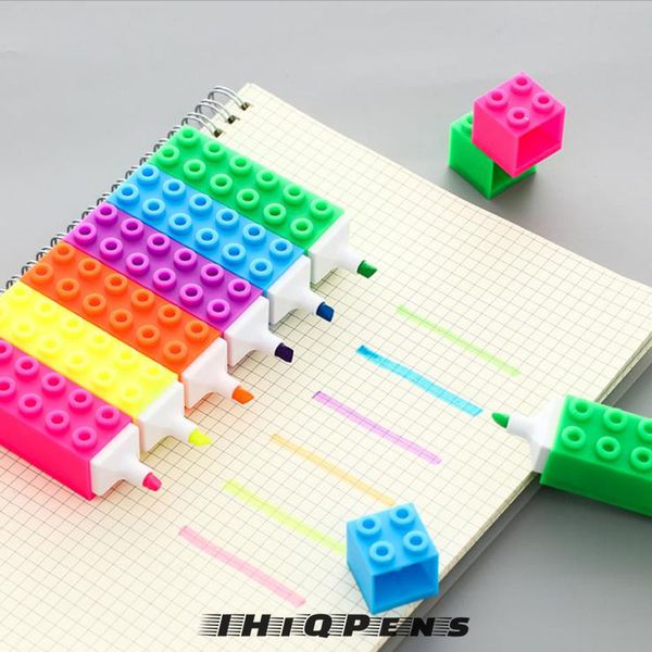 1pcs creative building blocks highlighter pens cute markers pen fluorescent highlighters for kids school office stationery, Black;red
1pcs creative building blocks highlighter pens cute markers pen fluorescent highlighters for kids school office stationery, Black;red