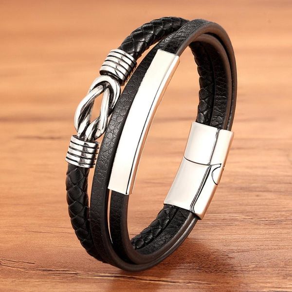 charm bracelets 2021 multi-layer splicing combination accessories men's stainless steel leather bracelet classic surprise gift big sale, Golden;silver
charm bracelets 2021 multi-layer splicing combination accessories men's stainless steel leather bracelet classic surprise gift big sale, Golden;silver