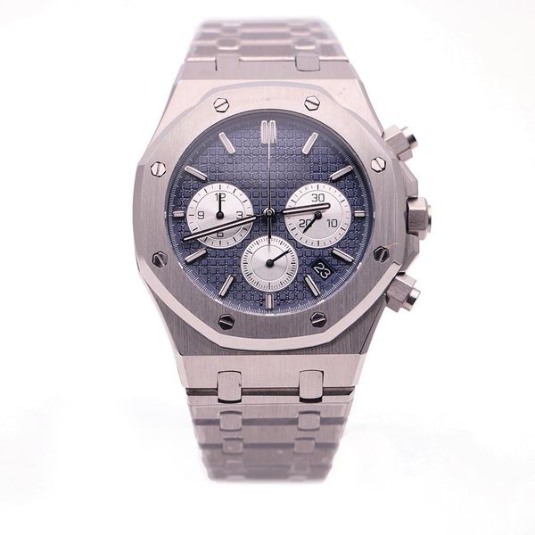 2019 men's watches royal oak 26331st series 41 mm blue dial vk chronograph original buckle quartz watch ing, Slivery;brown
2019 men's watches royal oak 26331st series 41 mm blue dial vk chronograph original buckle quartz watch ing, Slivery;brown
