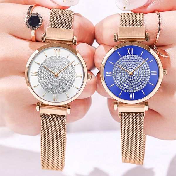 casual dress watch women magnet buckle quartz wristwatches auto date clock steel women's watch ladies watches, Slivery;brown
casual dress watch women magnet buckle quartz wristwatches auto date clock steel women's watch ladies watches, Slivery;brown