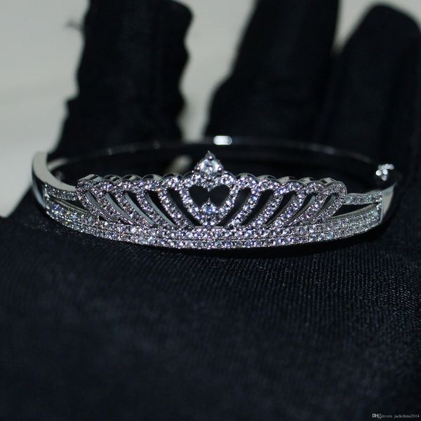 choucong luxury jewelry 925 sterling silver pave 5a cubic zirconia cz diamond crown bangle party women wedding bridal bangles gift, Black
choucong luxury jewelry 925 sterling silver pave 5a cubic zirconia cz diamond crown bangle party women wedding bridal bangles gift, Black