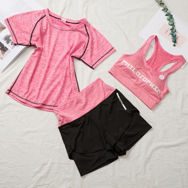 women yoga fitness sports sets gym workout sportswear 3pcs/set tracksuits t-shirts+bra+yoga shorts sport leggings suits,zf195, White;red
women yoga fitness sports sets gym workout sportswear 3pcs/set tracksuits t-shirts+bra+yoga shorts sport leggings suits,zf195, White;red