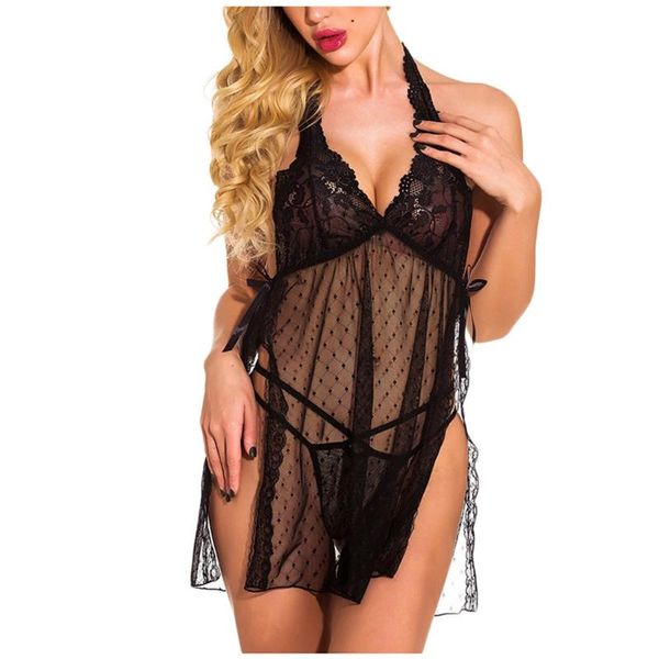 bras sets women v-neck lace perspective dot printed halter backless bowknot bra with g-string thong lingerie set underwear s-l#p3, Red;black
bras sets women v-neck lace perspective dot printed halter backless bowknot bra with g-string thong lingerie set underwear s-l#p3, Red;black